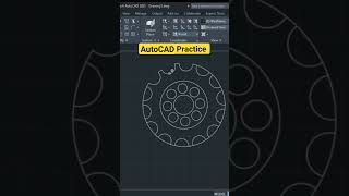 AutoCAD practice picture AutoCAD Tutorial 2d AutoCAD drawing [upl. by Adiam606]