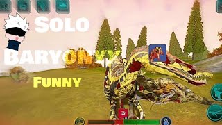 Solo Baryonyx Baryo  Funny  The Cursed Isle [upl. by Imot986]