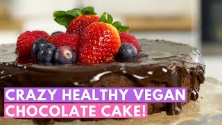 Crazy healthy vegan chocolate cake Gluten free recipe [upl. by Gomez184]