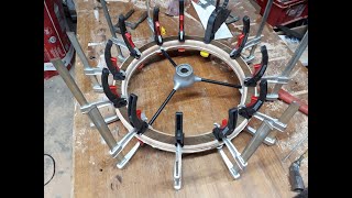 Holz Lenkrad bauen für Oldtimer build wood steering wheel [upl. by Thurlow]