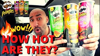 NEW Pringles Scorchin BBQ Cheddar Chili Lime Review 🔥🧯 [upl. by Iam454]