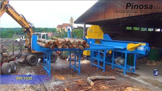 Firewood Processor  PPC1500  PINOSA SRL [upl. by Airdnek793]