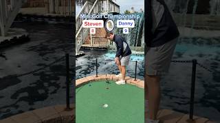 Hole 5 Round 1  4 Danny vs 5 Steven Mini Golf Championship minigolf [upl. by Grove]