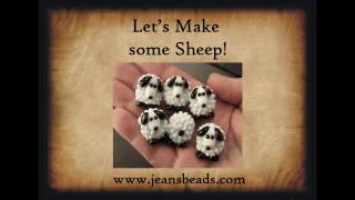 Lampwork Glass Bead Tutorial  Making Sheep by Jeannie Cox [upl. by Antony384]