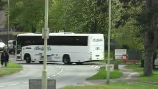 COLEFORD CARNIVAL OF TRANSPORT PARK AND RIDE COACHES 220419 [upl. by Latea902]