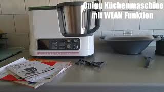 QUIGG  Ambiano Aldi Küchenmaschine mit WLAN Funktion Zubehör 2017 [upl. by Muhcan]