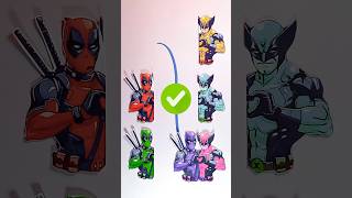 Deadpool X Wolverine New Connect Line Puzzle Matching Game 🎯 Challenge shorts art deadpool [upl. by Anayd]