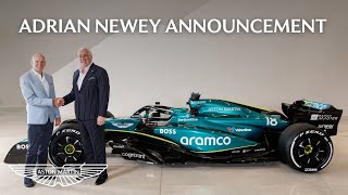 Adrian Newey joins Aston Martin Aramco Formula One® Team  Live from the AMR Technology Campus [upl. by Landri]