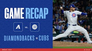 Cubs vs Diamondbacks Game Highlights  72024 [upl. by Eirac]