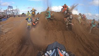 Skegness beach race 2019 first lap GoPro carnage [upl. by Yee504]