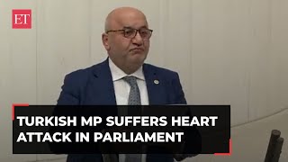 Turkish MP collapses in Parliament moments after saying Israel will ‘suffer Allah’s wrath’ [upl. by Ramgad994]