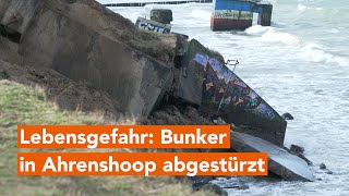 Lebensgefahr NVABunker in Ahrenshoop an der Steilküste abgestürzt [upl. by Aek552]