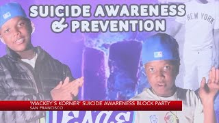 Family hosts Mackeys Korner suicide awareness block party [upl. by Siednarb702]