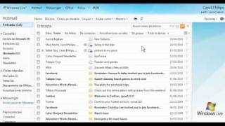 Vista de conversación en Hotmail [upl. by Walsh]