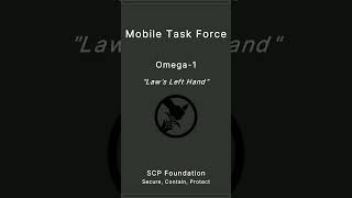 SCP Foundation  Mobile Task Force  Omega1 [upl. by Almond]