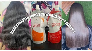 Schwarzkopf Hair Smoothening Treatment Permanente full process in hindi step by step [upl. by Leahcimed]