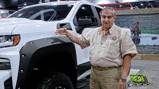 Airdeisgn USA 2019 Chevorlet Silverado Offroad Kit SEMA 2018 [upl. by Gotcher]