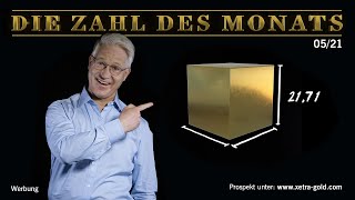 Die Zahl des Monats mit Markus Koch Das weltweite Goldvorkommen in einem Würfel [upl. by Enelkcaj978]