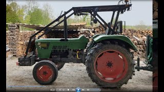 Tracteur Deutz 6006 équipé forestier Idéal pour débarder son bois de chauffage [upl. by Stoeber]