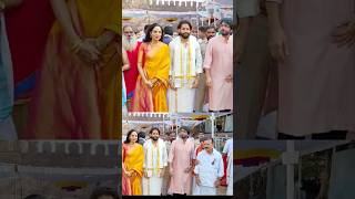 Naga Chaitanya Shobhita Vists at Srisailam Mallanna Temple Akkineni family [upl. by Sophy224]