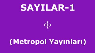 YÖS MAT1SAYILAR1Metropol Yayınları [upl. by Aivatan860]