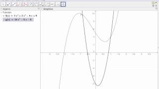 GeoGebra Tutorial Area between two curves [upl. by Ainsley]