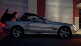 2004 Mercedes Benz R230 SL500 V8 Top Operation 12142023 [upl. by Onitnevuj]