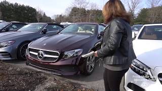 Rubelite Red 2019 MercedesBenz EClass E450 4MATIC® video review with Tina [upl. by Eimmas]