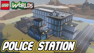 Lego Worlds  Lego City Part 1  Custom Police Station [upl. by Bass]