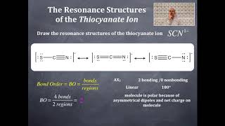 Bonding 35 The Resonance Structures of the Thiocyanate Ion [upl. by Oicnerolf]