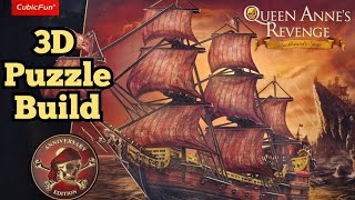 Queen Annes Revenge 3D puzzle full build [upl. by Hunsinger690]