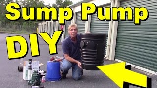 How To Set Up SUMP PUMP and Sump Pit for your Crawlsapce [upl. by Tews175]