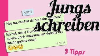 Mit Jungs chatten 🗨🗯 wie Schwarm schreiben  3 Tipps für starke Mädchen [upl. by Adorl]