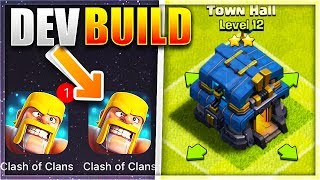 DOWNLOADING NEW TOWNHALL 12 DEV BUILD For Clash of Clans [upl. by Repinuj66]