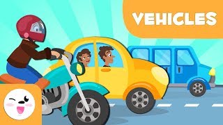 Land Transport vehicles for kids  Vocabulary [upl. by Ahsirat]