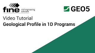 GEO5 Tutorials Inputting the Geological Profile [upl. by Paterson]