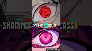 What is the best eye power in anime anime sharingan geass shorts [upl. by Aissak]