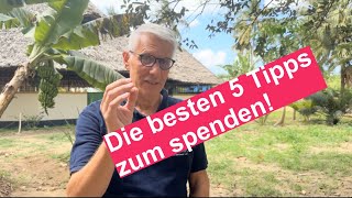 Die besten 5 Tipps zum spenden [upl. by Os]