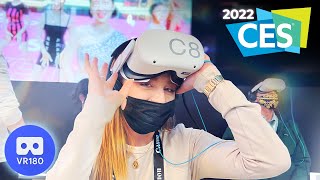 CES 2022 VR180 3D Experience The Metaverse Tech [upl. by Matteo]