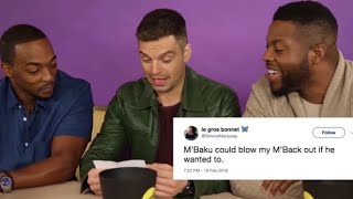 Anthony Mackie Sebastian Stan and Winston Duke their BEST Moments [upl. by Rafaela]