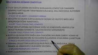 Cemiyetler 2Milli Varlığa Düşman Cemiyetler [upl. by Adikam463]