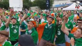 Euro 2016Irish fans in Paris 13062016 part 1 [upl. by Brena]