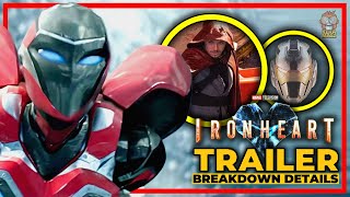 IRON HEART  TRAILER  BREAKDOWN DETAILS amp EASTER EGGS [upl. by Iyre]