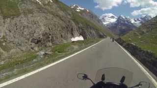 Bormio Stelvio Pass Motorrad Honda Deauville NT700 GoPro 3 Black Stelvio Pass with motorcycle [upl. by Najib646]