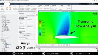 Transonic flow Analysis in a Airfoil Externally Compressible  Lesson 04  Ansys CFD  Fluent [upl. by Peer429]