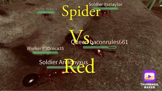 Spider vs Red round 3 Roblox ant life [upl. by Ennirroc922]