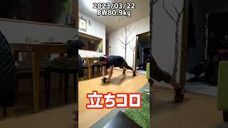 今日の立ちコロ 20230322 abs 腹筋 筋トレ workout homegym [upl. by Arriec]