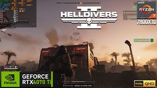 HELLDIVERS 2  RTX 4070 Ti  RYZEN 7 7800X3D [upl. by Dyl]