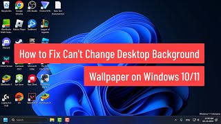 How to Fix Cant Change Desktop Background Wallpaper on Windows 1011 [upl. by Assiar]