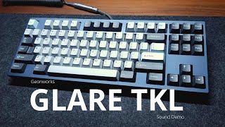 Sound Demo  Glare TKL halfplate  SWK Vanta Black [upl. by Nalro361]